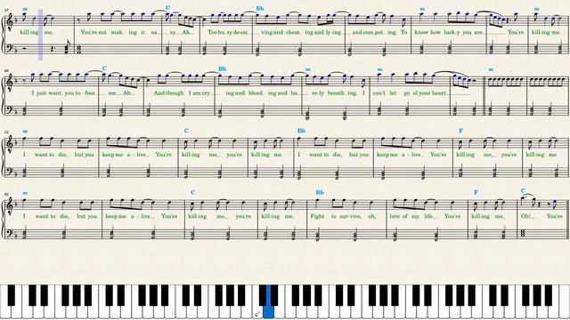 Conan Gray — Killing Me (Piano Sheet Music) смотреть онлайн