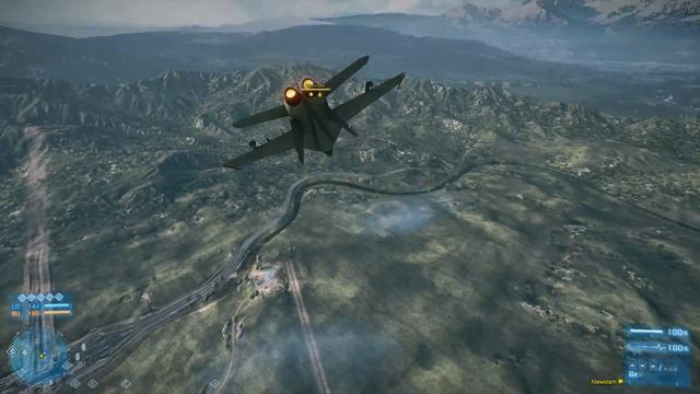 Battlefield 3 - practice dogfight hlawolam vs Mnethis смотреть онлайн