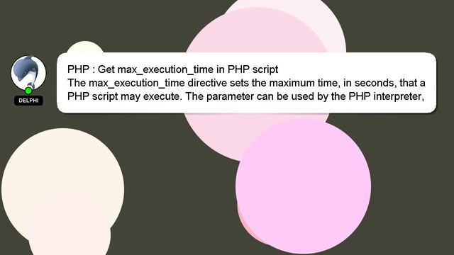 PHP : Get max_execution_time in PHP script смотреть онлайн
