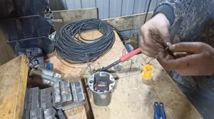 Ремонт кабеля насоса ручеёк