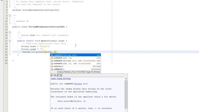 String Kütüphanesi Methodları / isEmpty / Java смотреть онлайн