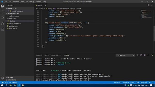 Lesson #5. webdriver.io Trainee Level 1(API). Methods setValue() and click() смотреть онлайн