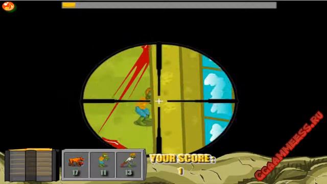 Игры для мальчиков Пушка зомби смотреть онлайн