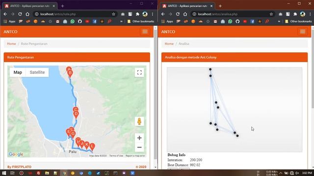 web based ant colony optimization algorithm best route - firstplato - 2020 смотреть онлайн