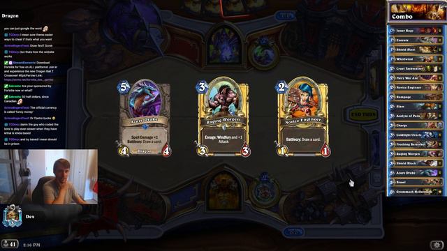 Hearthstone: Classic Combo Warrior! смотреть онлайн