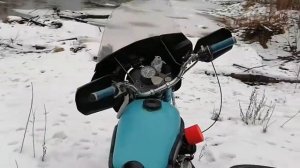 Мотоцикл с двигателем от мотоблока.