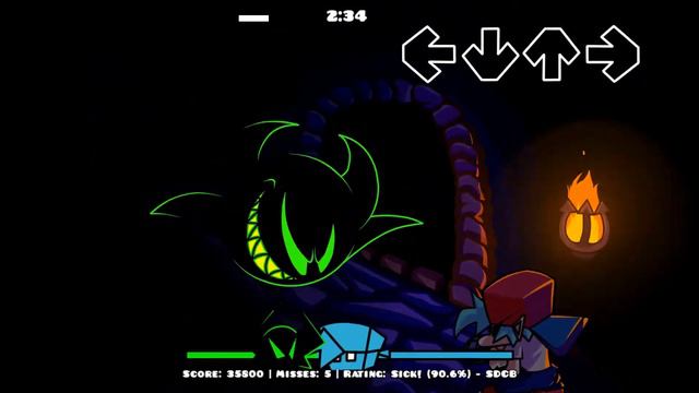 БОЙФРЕНД ПОПАЛ В ГД!!! ФНФ МОД Friday Night Dashing FNF MOD VS CUBE FROM GEOMETRY DASH!!!