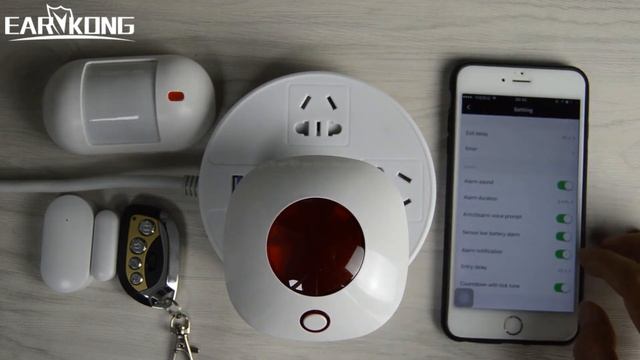 EARYKONG Wifi Siren Alarm Support Tuyasmart  Smart Life Strobe Siren
