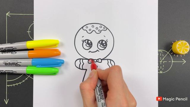 Как нарисовать Печенье Печенюху Печеньку 🍪 смотреть онлайн