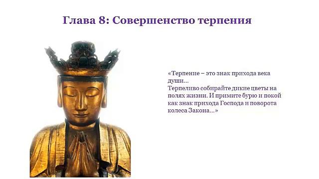 Тихо приходит Будда. Глава 8. Совершенство Терпения#Мудрость#учение#Вершинныймаяк#закон