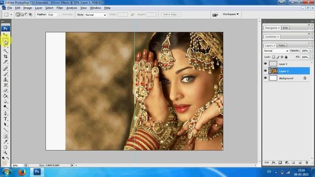 Mirror Effect in Photoshop Tutorial смотреть онлайн