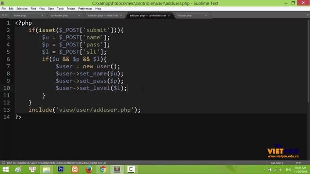 Training PHP MVC: Users manager 04 - Học Lập Trình PHP Miễn Phí смотреть онлайн