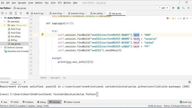 04 - Como fazer Login no SAP com Python | Como automatizar o SAP com Python смотреть онлайн