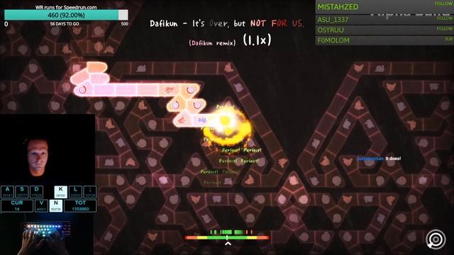 [Level 20?] ADOFAI LEC(Dafikun)-It's over, but NOT FOR US 1.1x speed trial clear. [Map by Pinball] смотреть онлайн