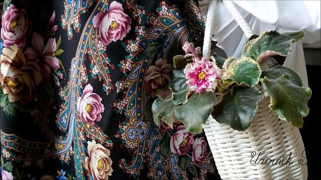 Павловопосадский платок и фиалка. Настоящая роскошь. смотреть онлайн