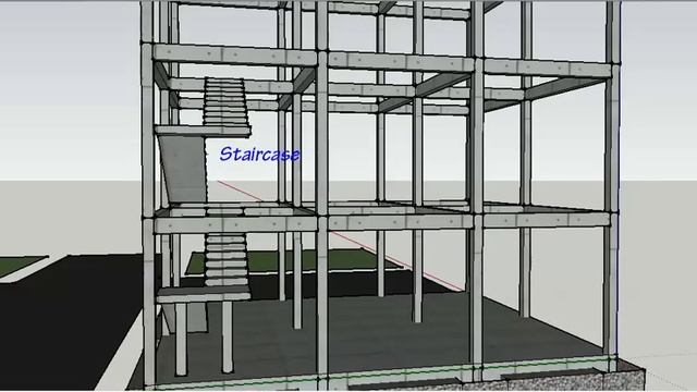 New Building G+2 Project - 3D Animation - SketchUp смотреть онлайн