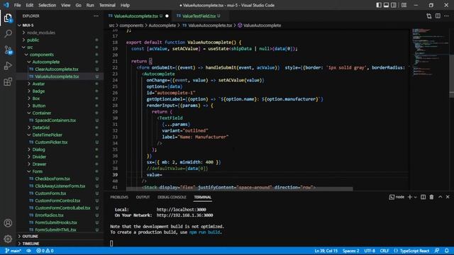 Get, Set, and Default Values in MUI Autocomplete and TextField смотреть онлайн