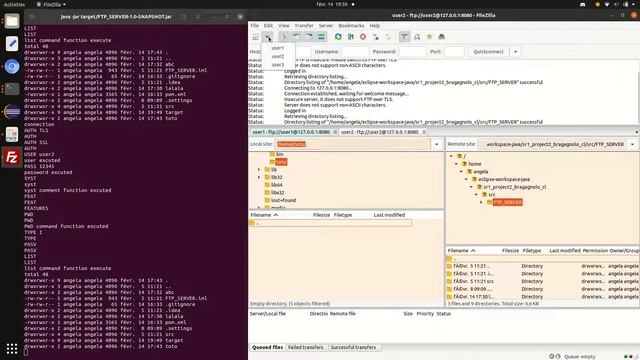 Demo of FTP client and server смотреть онлайн
