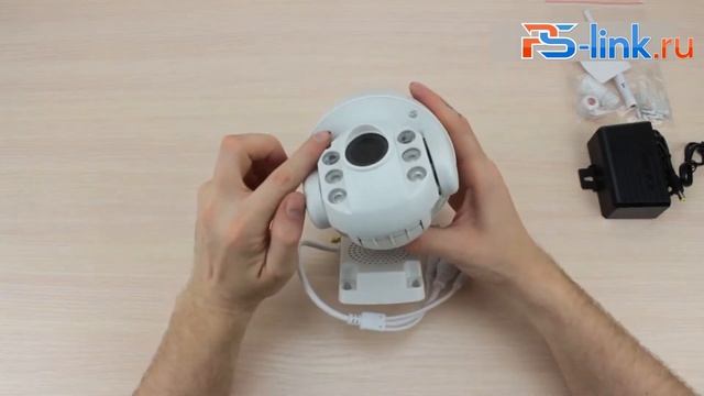 Распаковка Поворотной WiFi камеры видеонаблюдения Ps-Link GBM13/20 с 5x оптическим зумом смотреть онлайн