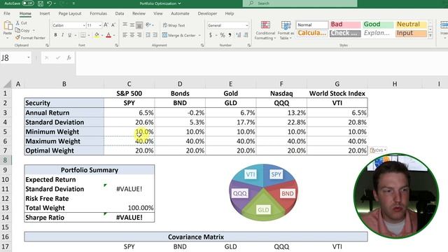Portfolio Optimization in Excel: Step by Step Tutorial