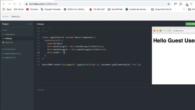 ReactJS Tutorial #3: Conditional Rendering смотреть онлайн