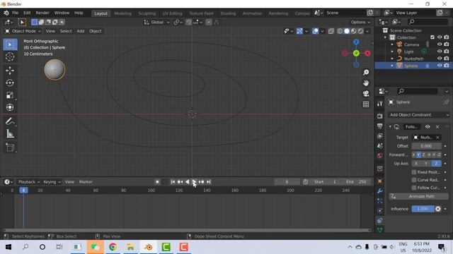 Object follw curve path with different speed in blender смотреть онлайн