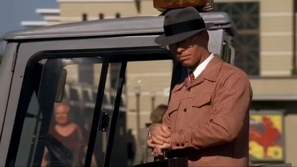 The Truman Show. Truman realizes he's being watched