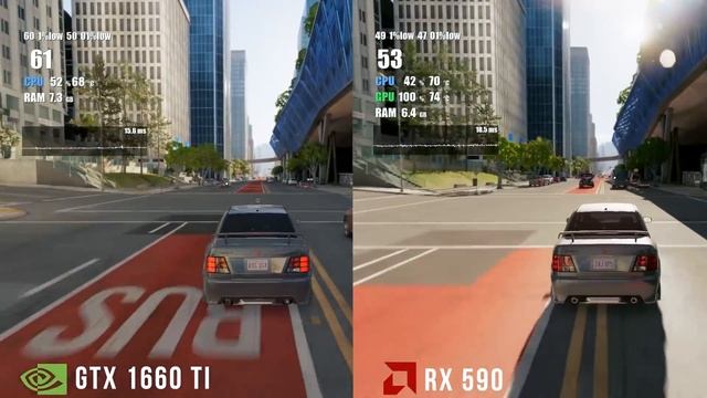 GTX 1660 TI vs RX 590 смотреть онлайн