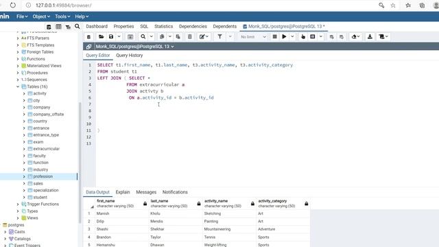 Practice LEFT JOIN in SQL part(iii) смотреть онлайн