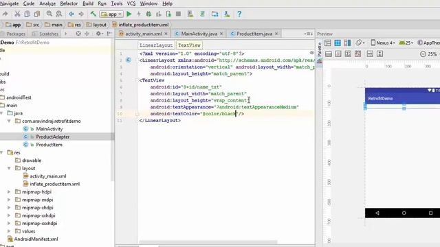Android App Development Tutorial in Tamil : Retrofit to Fetch Data from Server смотреть онлайн