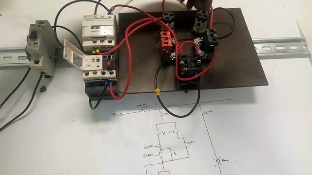 Tamil How to make DOL starter simple explaining new, Connection diagram,wiring смотреть онлайн