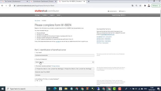Cara Mudah isi Tax Form W-8BEN di Shutterstock Langsung Approve смотреть онлайн