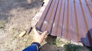 Кровля профнастилом\Выносные стропила\Обшивка фронтонов ОСП\Монтаж коньков\Торцевая планка (Часть 2