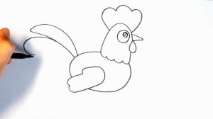 Рисунок ПЕТУХ / Как нарисовать ПЕТУХА / Урок рисования для начинающих / Learn to draw an rooster