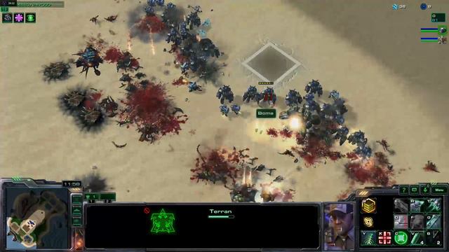 Starcraft 2 - map Desert strike Hots 3x3 #8 смотреть онлайн