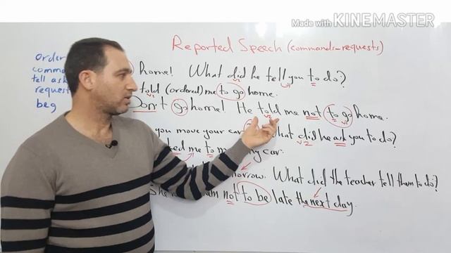 الكلام المنقول الأوامر والطلبات الفيديو 4.reported speech orders and requests.الكلام غير المباشر смотреть онлайн