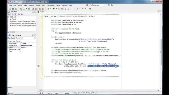 C++ Builder - MS Office Components (Read/Write MS Word and MS Excel documents ) смотреть онлайн