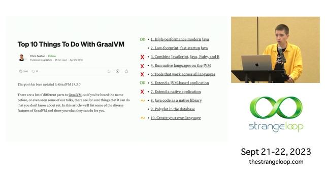 "Turning GraalVM from Research to Product" by Thomas Wuerthinger (Strange Loop 2023) смотреть онлайн