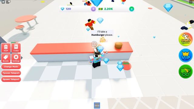 BUILDING A BURGER RESTAURANT! Burger Tycoon Roblox смотреть онлайн