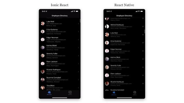 Ionic React vs RN demos scrolling смотреть онлайн