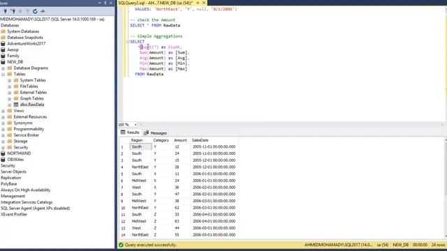27 إستخدام أدوات مساعدة في تجميع البيانات Using Aggregate Functions In SQL Server смотреть онлайн