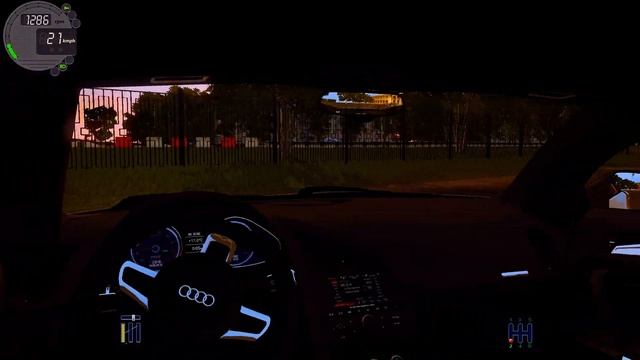 City Car Driving 1.5.4 Audi R8 2008 Evening |Custom Sound| +DL G27 HD [1080p][60fps] смотреть онлайн