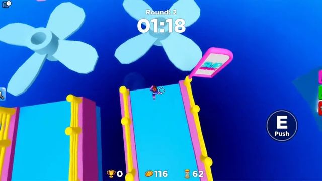 WINNING A GAME OF ROBLOX FALL GUYS!! {Slip Blox} смотреть онлайн