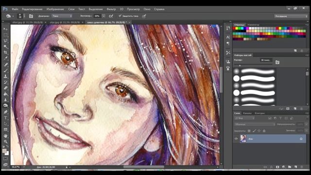 Как я сканирую и обрабатываю свои работы 2. ЦВЕТОКОРРЕКЦИЯ/ Color Correction смотреть онлайн