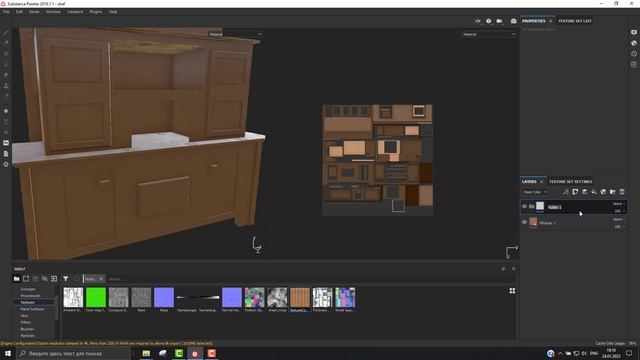 Substance Painter Создаем слой накладываем черную маску с доп текстурой смотреть онлайн
