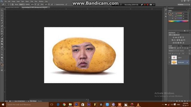 How to Photoshop Peoples Faces onto Potatoes! смотреть онлайн