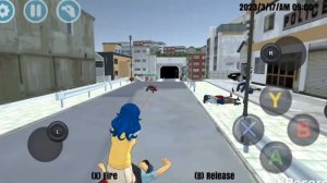 Полиция не даëт мне спать в  High school simulator 2018..