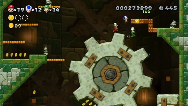 New Super Mario Bros U Co-Op Walkthrough - World 1 (All Star Coins) смотреть онлайн