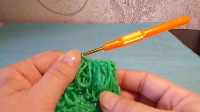 УЗОР МЕХ спицами и крючком МК 3 варианта FUR PATTERN and crochet смотреть онлайн