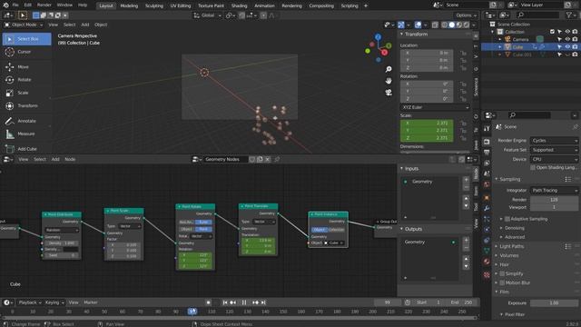 Blender beginner series No. 82 - Geometry node animation смотреть онлайн